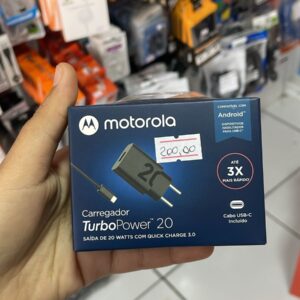 Carregador Motorola Turbo 20W