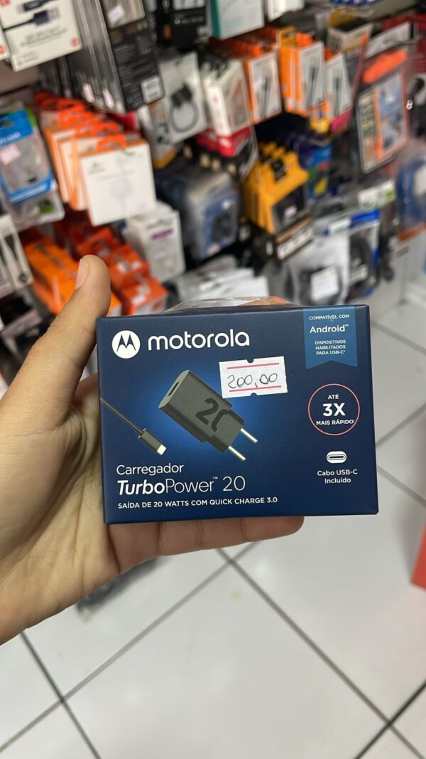 Carregador Motorola Turbo 20W